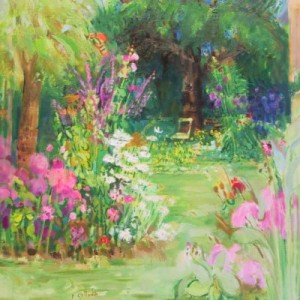 jardin fleuri.Paul Collomb